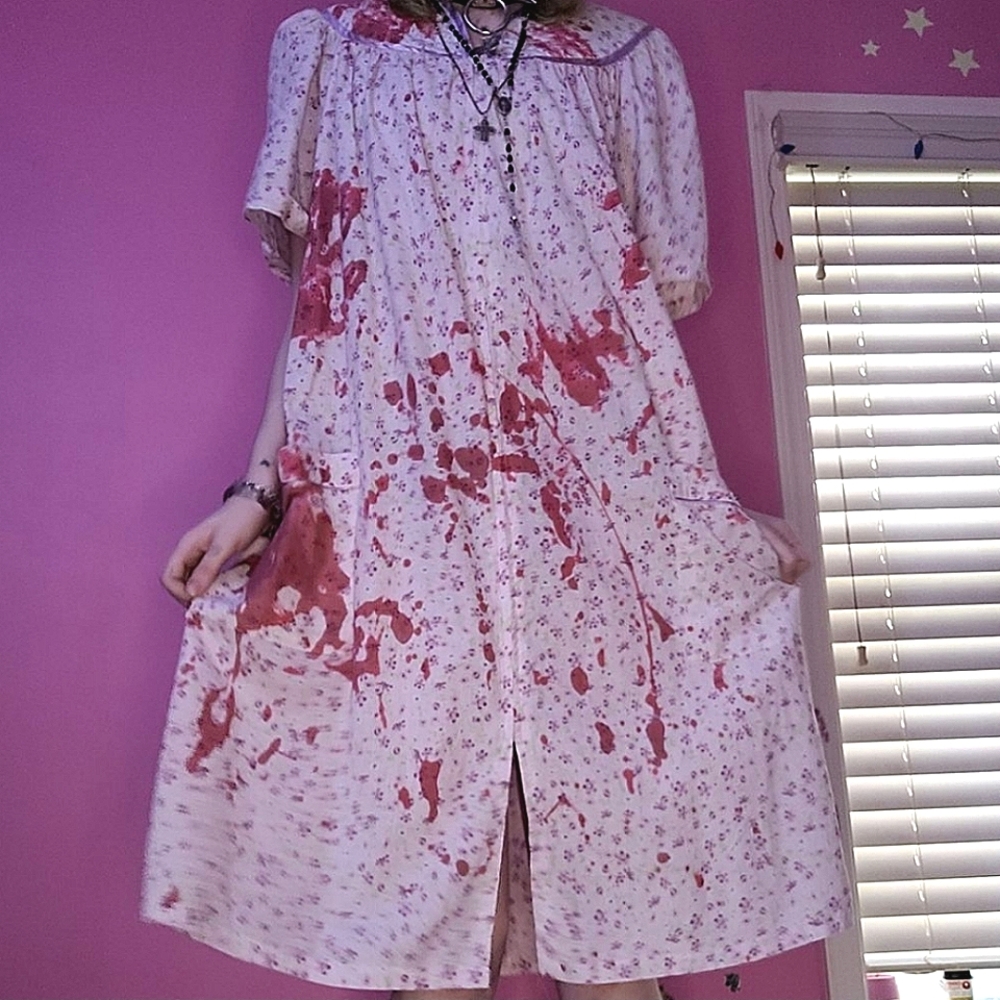 Bloody Floral Nightgown